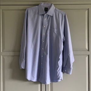 JoS. A. Bank long sleeve blue and white button dwn